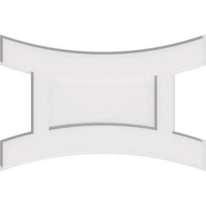 imageEkena Millwork CMP14X9HN03000 Haven Architectural Grade PVC Contemporary Urethane Ceiling Medallions 14quotW x 9 38quotH x 3quotID x 3quotC x 1quotP22W x 14 58H x 4 34C x 1P