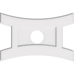 imageEkena Millwork CMP14X9HN03000 Haven Architectural Grade PVC Contemporary Urethane Ceiling Medallions 14quotW x 9 38quotH x 3quotID x 3quotC x 1quotP22W x 14 58H x 4ID x 4 34C x 1P