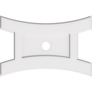 imageEkena Millwork CMP14X9HN03000 Haven Architectural Grade PVC Contemporary Urethane Ceiling Medallions 14quotW x 9 38quotH x 3quotID x 3quotC x 1quotP22W x 14 58H x 2ID x 4 34C x 1P