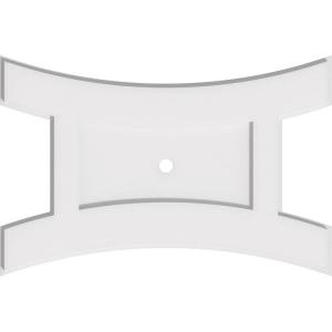 imageEkena Millwork CMP14X9HN03000 Haven Architectural Grade PVC Contemporary Urethane Ceiling Medallions 14quotW x 9 38quotH x 3quotID x 3quotC x 1quotP24W x 16H x 1ID x 5 14C x 1P