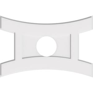 imageEkena Millwork CMP14X9HN03000 Haven Architectural Grade PVC Contemporary Urethane Ceiling Medallions 14quotW x 9 38quotH x 3quotID x 3quotC x 1quotP32W x 21 38H x 7ID x 7C x 1P