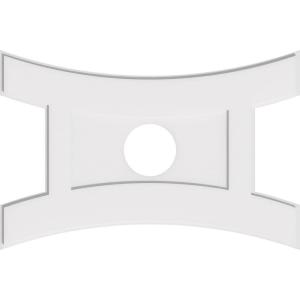 imageEkena Millwork CMP14X9HN03000 Haven Architectural Grade PVC Contemporary Urethane Ceiling Medallions 14quotW x 9 38quotH x 3quotID x 3quotC x 1quotP40W x 26 58H x 7ID x 8 34C x 1P