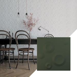 imageEkena Millwork WP12X12COWH 11 78quotW x 11 78quotH Cole EnduraWall Decorative 3D Wall Panel Covers 098 Sq Ft  WhiteUltraCover Satin Hunt Club Green