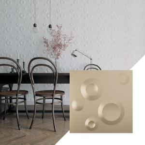 imageEkena Millwork WP12X12COWH 11 78quotW x 11 78quotH Cole EnduraWall Decorative 3D Wall Panel Covers 098 Sq Ft  WhiteUniversal Metallic Champagne Mist