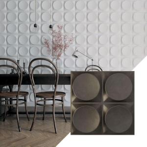 imageEkena Millwork WP20X20ADWH 19 58quotW x 19 58quotH Adonis EnduraWall Decorative 3D Wall Panel Covers 267 Sq FtUniversal Aged Metallic Weathered Steel