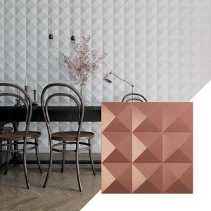imageEkena Millwork WP20X20BEWH 19 58quotW x 19 58quotH Benson EnduraWall Decorative 3D Wall Panel Covers 267 Sq FtUniversal Pearl Metallic Champagne Pink