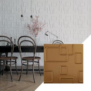 imageEkena Millwork WP20X20ODWH 19 58quotW x 19 58quotH Odessa EnduraWall Decorative 3D Wall Panel Covers 267 Sq FtWhiteUniversal Aged Metallic Vintage Gold
