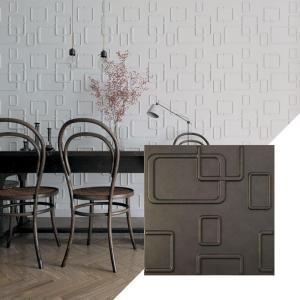 imageEkena Millwork WP20X20ODWH 19 58quotW x 19 58quotH Odessa EnduraWall Decorative 3D Wall Panel Covers 267 Sq FtWhiteUniversal Aged Metallic Weathered Steel