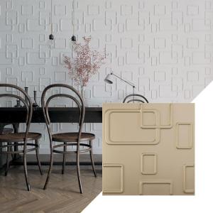 imageEkena Millwork WP20X20ODWH 19 58quotW x 19 58quotH Odessa EnduraWall Decorative 3D Wall Panel Covers 267 Sq FtWhiteUniversal Metallic Champagne Mist