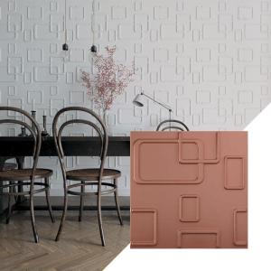 imageEkena Millwork WP20X20ODWH 19 58quotW x 19 58quotH Odessa EnduraWall Decorative 3D Wall Panel Covers 267 Sq FtWhiteUniversal Pearl Metallic Champagne Pink