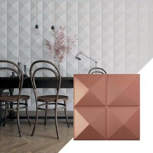 imageEkena Millwork WP20X20RIWH 19 58quotW x 19 58quotH Richmond EnduraWall Decorative 3D Wall Panel Covers 267 Sq FtUniversal Pearl Metallic Champagne Pink