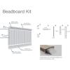 imageEkena Millwork  WPKP0604X96BBDS Deluxe Wainscot Systems RailPak 8 Length 5 12quot Top Rail ampamp 5 12quot Bottom Rail Whitefor heights up to 10558