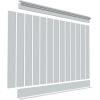 imageEkena Millwork  WPKP0604X96BBDS Deluxe Wainscot Systems RailPak 8 Length 5 12quot Top Rail ampamp 5 12quot Bottom Rail Whitefor heights up to 5758