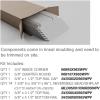 imageEkena Millwork WPKP104NGD Deluxe Nickel Gap 8 Length PVC Wainscoting Kit 96quot Height Whitefor heights up to 10558