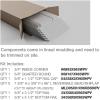 imageEkena Millwork WPKP104NGD Deluxe Nickel Gap 8 Length PVC Wainscoting Kit 96quot Height Whitefor heights up to 4158