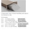 imageEkena Millwork WPKP104NGD Deluxe Nickel Gap 8 Length PVC Wainscoting Kit 96quot Height Whitefor heights up to 5758