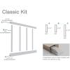 imageEkena Millwork WPKP104X06CS Classic Shaker 8 Length PVC Wainscoting Kit Heights up to 104quot 12quot  15quot Adjustable Wall Panels WhiteHeights up to 56 20 Adjustable Wall Panels