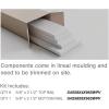 imageEkena Millwork WPKP104X06CS Classic Shaker 8 Length PVC Wainscoting Kit Heights up to 104quot 12quot  15quot Adjustable Wall Panels WhiteHeights up to 104
