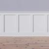 imageEkena Millwork WPKP104X06DS Deluxe Shaker 8 Length PVC Wainscoting Kit Heights up to 104quot 12quot  15quot Adjustable Wall Panels WhiteHeights up to 32