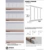 imageEkena Millwork WPKP104X06DS Deluxe Shaker 8 Length PVC Wainscoting Kit Heights up to 104quot 12quot  15quot Adjustable Wall Panels WhiteHeights up to 32