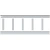 imageEkena Millwork WPKP104X06DS Deluxe Shaker 8 Length PVC Wainscoting Kit Heights up to 104quot 12quot  15quot Adjustable Wall Panels WhiteHeights up to 32