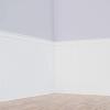 imageEkena Millwork WPKP104NGD Deluxe Nickel Gap 8 Length PVC Wainscoting Kit 96quot Height Whitefor heights up to 5758