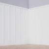 imageEkena Millwork WPKP104X06CS Classic Shaker 8 Length PVC Wainscoting Kit Heights up to 104quot 12quot  15quot Adjustable Wall Panels WhiteHeights up to 104