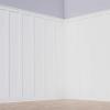imageEkena Millwork WPKP104X06DS Deluxe Shaker 8 Length PVC Wainscoting Kit Heights up to 104quot 12quot  15quot Adjustable Wall Panels WhiteHeights up to 104