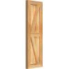 imageEkena Millwork RBF06Z11X034RWR TimberCraft Two 5 38quot Boards Framed BoardnBatten wZBar Rustic Wood Shutters Per Pair 10 34quotW x 34quotH Rough Sawn Western Red Cedar