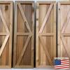 imageEkena Millwork RBF06Z11X048RWR TimberCraft Two 5 38quot Boards Framed BoardnBatten wZBar Rustic Wood Shutters Per Pair 10 34quotW x 48quotH Rough Sawn Western Red Cedar