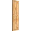 imageEkena Millwork RBF06Z16X055RWR TimberCraft Three 5 38quot Boards Framed BoardnBatten wZBar Rustic Wood Shutters Per Pair 16 18quotW x 55quotH Rough Sawn Western Red Cedar