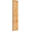 imageEkena Millwork RBF06Z16X064RWR TimberCraft Three 5 38quot Boards Framed BoardnBatten wZBar Rustic Wood Shutters Per Pair 16 18quotW x 64quotH Rough Sawn Western Red Cedar