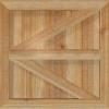 imageEkena Millwork RBF06Z21X021RWR TimberCraft Four 5 38quot Boards Framed BoardnBatten wZBar Rustic Wood Shutters Per Pair 21 12quotW x 21quotH Rough Sawn Western Red Cedar