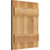 imageEkena Millwork RBJ06S16X020RWR TimberCraft Three 5 38quot Boards Joined BoardnBatten Rustic Wood Shutters Per Pair 16 18quotW x 20quotH Rough Sawn Western Red Cedar