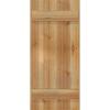 imageEkena Millwork RBJ06S16X036RWR TimberCraft Three 5 38quot Boards Joined BoardnBatten Rustic Wood Shutters Per Pair 16 18quotW x 36quotH Rough Sawn Western Red Cedar