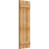 imageEkena Millwork RBJ06S16X050RWR TimberCraft Three 5 38quot Boards Joined BoardnBatten Rustic Wood Shutters Per Pair 16 18quotW x 50quotH Rough Sawn Western Red Cedar