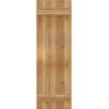 imageEkena Millwork RBJ06S16X050RWR TimberCraft Three 5 38quot Boards Joined BoardnBatten Rustic Wood Shutters Per Pair 16 18quotW x 50quotH Rough Sawn Western Red Cedar