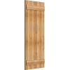 imageEkena Millwork RBJ06S21X053RWR TimberCraft Four 5 38quot Boards Joined BoardnBatten Rustic Wood Shutters Per Pair 21 12quotW x 53quotH Rough Sawn Western Red Cedar