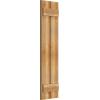 imageEkena Millwork RBS06S11X045RWR TimberCraft Two 5 38quot Boards Spaced BoardnBatten Rustic Wood Shutters Per Pair 11 14quotW x 45quotH Rough Sawn Western Red Cedar