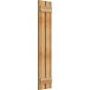 imageEkena Millwork RBS06S11X054RWR TimberCraft Two 5 38quot Boards Spaced BoardnBatten Rustic Wood Shutters Per Pair 11 14quotW x 54quotH Rough Sawn Western Red Cedar