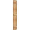 imageEkena Millwork RBS06S11X061RWR TimberCraft Two 5 38quot Boards Spaced BoardnBatten Rustic Wood Shutters Per Pair 11 14quotW x 61quotH Rough Sawn Western Red Cedar