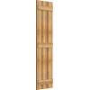 imageEkena Millwork RBS06S17X065RWR TimberCraft Three 5 38quot Boards Spaced BoardnBatten Rustic Wood Shutters Per Pair 17 18quotW x 65quotH Rough Sawn Western Red Cedar
