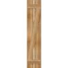 imageEkena Millwork RBS06Z11X055RWR TimberCraft Two 5 38quot Boards Spaced BoardnBatten wZBar Rustic Wood Shutters Per Pair 11 14quotW x 55quotH Rough Sawn Western Red Cedar