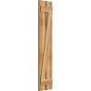 imageEkena Millwork RBS06Z11X055RWR TimberCraft Two 5 38quot Boards Spaced BoardnBatten wZBar Rustic Wood Shutters Per Pair 11 14quotW x 55quotH Rough Sawn Western Red Cedar