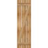 imageEkena Millwork RBS06Z17X060RWR TimberCraft Three 5 38quot Boards Spaced BoardnBatten wZBar Rustic Wood Shutters Per Pair 17 18quotW x 60quotH Rough Sawn Western Red Cedar