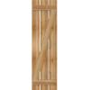 imageEkena Millwork RBS06Z17X061RWR TimberCraft Three 5 38quot Boards Spaced BoardnBatten wZBar Rustic Wood Shutters Per Pair 17 18quotW x 61quotH Rough Sawn Western Red Cedar