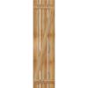 imageEkena Millwork RBS06Z17X070RWR TimberCraft Three 5 38quot Boards Spaced BoardnBatten wZBar Rustic Wood Shutters Per Pair 17 18quotW x 70quotH Rough Sawn Western Red Cedar