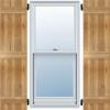imageEkena Millwork RBJ06S16X059RWR TimberCraft Three 5 38quot Boards Joined BoardnBatten Rustic Wood Shutters Per Pair 16 18quotW x 59quotH Rough Sawn Western Red Cedar
