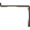 image2quotW x 12quotD x 7 34quotH Steel Truss Shelf Bracket Antiqued BrassAntiqued Brass