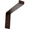 image2quotW x 12quotD x 7 34quotH Steel Truss Shelf Bracket Antiqued BrassAntiqued Copper